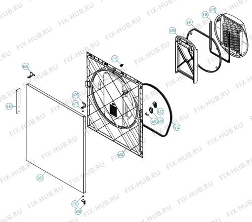 Взрыв-схема стиральной машины Gorenje DAM6 vented 440V BE   -Titanium (900002697, TD60.C) - Схема узла 06