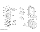 Схема №4 P1KNB3910B с изображением Дверь морозильной камеры для холодильной камеры Bosch 00683776