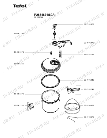 Схема №1 P2634631/89A с изображением Котелка Tefal SS-981373