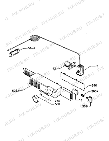 Взрыв-схема холодильника Marijnen CM2063DBS - Схема узла Electrical equipment