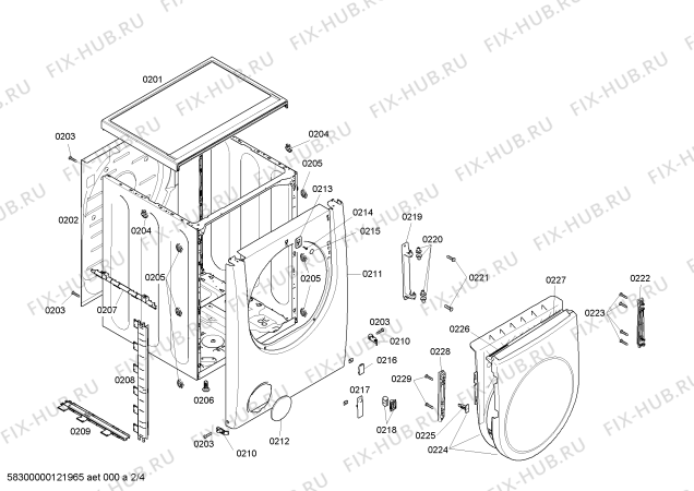 Взрыв-схема сушильной машины Bosch WTMC1501UC Nexxt 100 Series - Схема узла 02