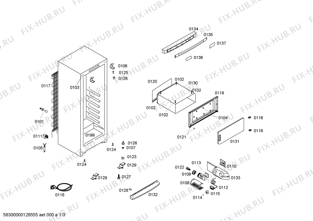 Схема №2 X5KCGCO320 с изображением Панель управления для холодильника Bosch 00667972