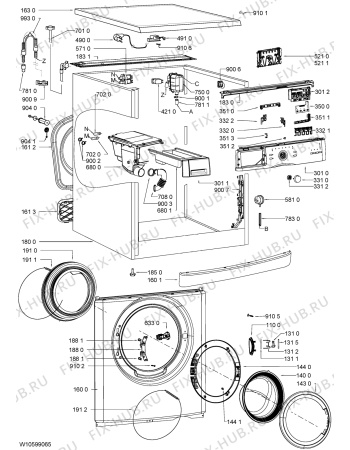 Схема №2 WWDC62001 (F091420) с изображением Инструкция по обслуживанию для стиралки Indesit C00365098