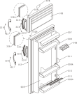 Схема №1 RF3181W (167012, HZS1856) с изображением Дверь для холодильника Gorenje 646086