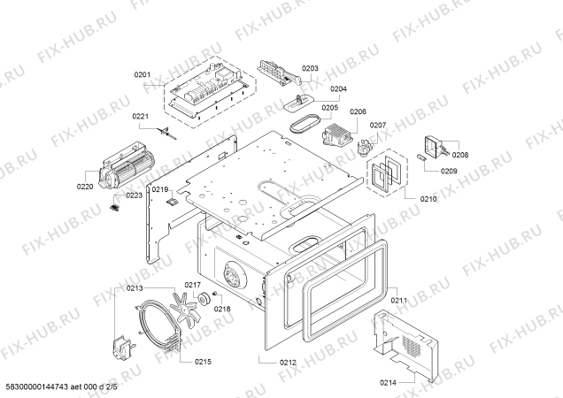 Схема №4 BS271130 с изображением Панель для духового шкафа Bosch 00479083