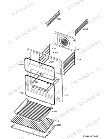 Схема №5 49106IU-MN с изображением Поверхность для электропечи Aeg 5615595492