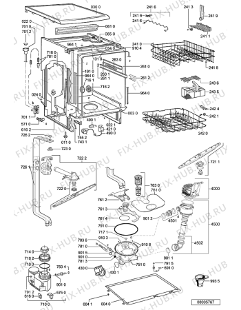 Схема №2 ADP 6600/5 IX с изображением Блок управления для посудомоечной машины Whirlpool 481221838559