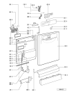 Схема №2 ADP 2552 WH с изображением Панель для посудомоечной машины Whirlpool 481245370702