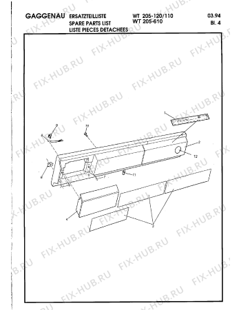 Схема №12 WT205120 с изображением Уплотнитель для сушилки Bosch 00260301