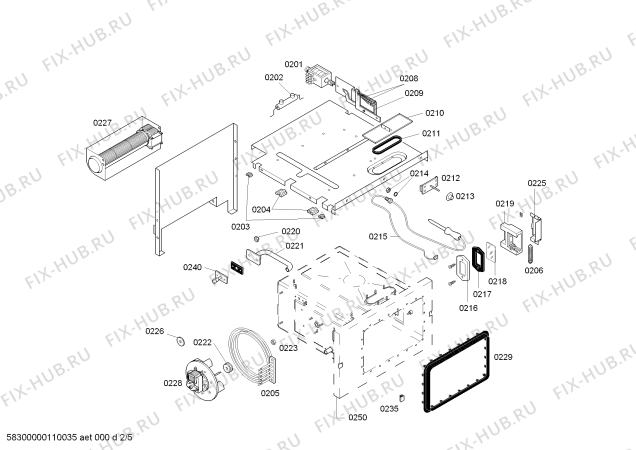 Схема №3 ED231630 с изображением Панель для духового шкафа Bosch 00475534