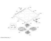 Схема №6 3CVB463B с изображением Стеклокерамика для электропечи Bosch 00476559