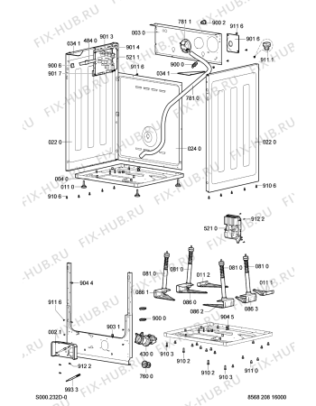 Схема №2 WA 5065 с изображением Винтик для стиральной машины Whirlpool 481250218547