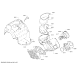 Схема №3 BGS4220AU BOSCH Runn'n Hepa Parquet 2200W с изображением Крышка для мини-пылесоса Bosch 00749609
