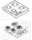 Схема №1 THC1ANBE (F015687) с изображением Всякое для плиты (духовки) Indesit C00135073