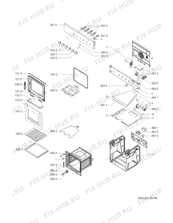 Схема №1 AKP 367 NB с изображением Панель для электропечи Whirlpool 481245248795