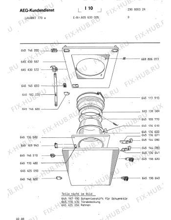 Взрыв-схема стиральной машины Aeg LAV770 W - Схема узла Section1