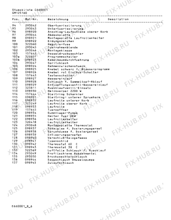 Схема №5 GM125160 с изображением Корзина для электропосудомоечной машины Bosch 00293025