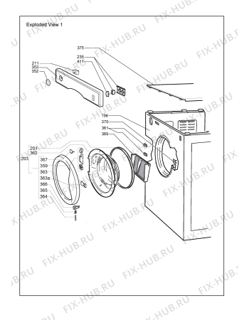 Схема №3 0312 372 15192 - CL3 с изображением Декоративная панель для сушильной машины Whirlpool 482000014315