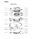 Схема №1 RK202E70/79A с изображением Корпусная деталь для электропароварки Tefal SS-993089