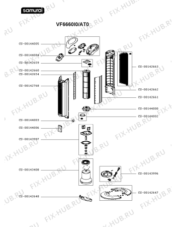 Схема №1 VF6660I0/AT0 с изображением Держатель для электрообогревателя Seb CS-00143997