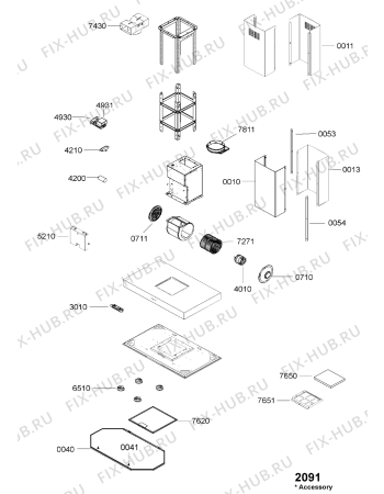 Схема №1 DBRI 5810/01 IN с изображением Панель для электровытяжки Whirlpool 481246098132