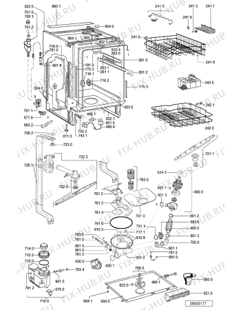 Схема №2 300 989 29 DWF A00 S с изображением Панель для посудомойки Whirlpool 481245372978