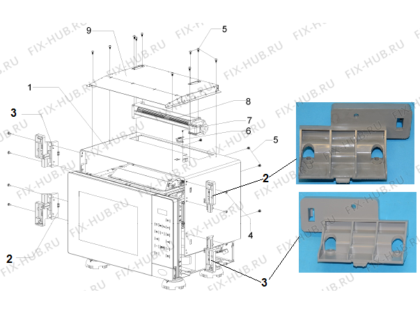 Взрыв-схема микроволновой печи Gorenje BM6120AX (343719, BT18GB1) - Схема узла 07