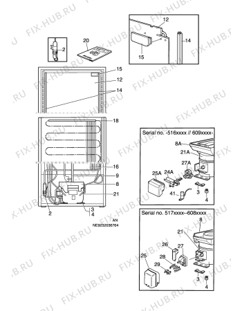 Взрыв-схема холодильника Electrolux ER8212C - Схема узла C10 Cold, users manual