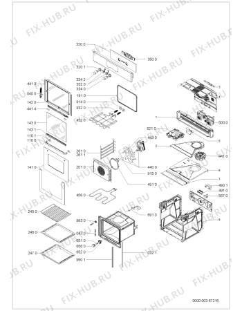 Схема №1 AKZ 472/IX/01 с изображением Обшивка для плиты (духовки) Whirlpool 481245249736