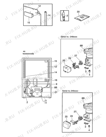 Взрыв-схема холодильника Elektro Helios KS3319 - Схема узла C10 Cold, users manual