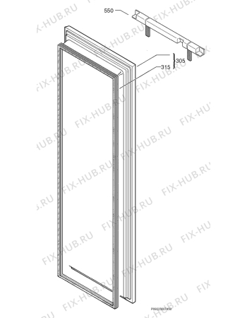 Взрыв-схема холодильника Aeg Electrolux AG91854-4I - Схема узла Door 003