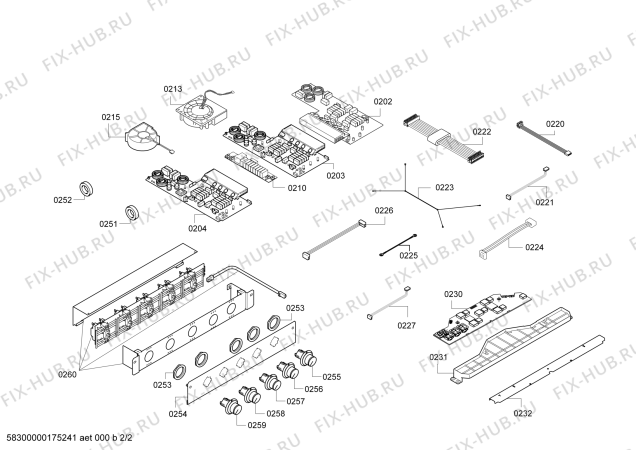 Схема №2 VI491110 IH6.1 - Polibox с изображением Ручка конфорки для электропечи Bosch 00659620