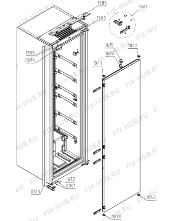 Взрыв-схема холодильника Franke FSDF330NRENFVA+ (732005, ZOFI2428RBD) - Схема узла 05