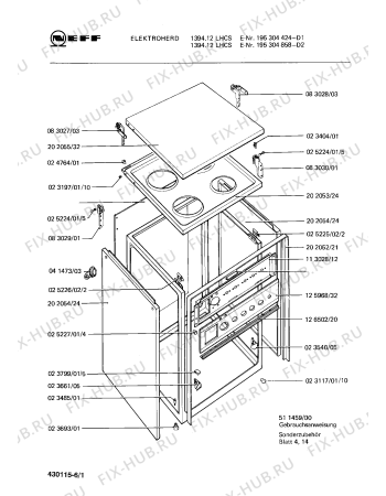 Схема №4 195305160 1394.11LCS с изображением Переключатель для духового шкафа Bosch 00024805