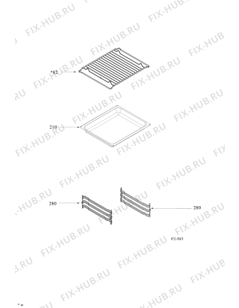 Схема №7 SPY1 (F065179) с изображением Стекло двери для свч печи Indesit C00277275