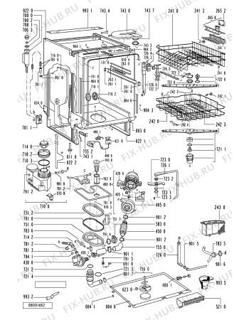 Схема №2 ADP 951/3 WH с изображением Всякое для посудомойки Whirlpool 481245370215