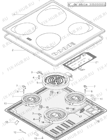 Схема №1 S930EX (F029816) с изображением Запчасть для духового шкафа Indesit C00096938