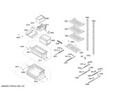 Схема №5 T30IF70NSP Thermador с изображением Вставная полка для холодильной камеры Bosch 00685014