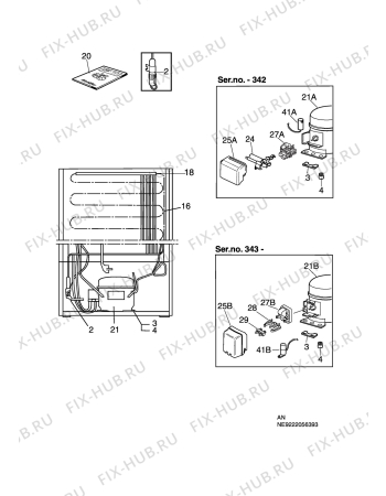 Взрыв-схема холодильника Electrolux EUC2400 - Схема узла C10 Cold, users manual