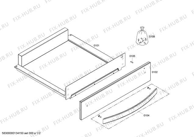 Схема №2 HSCKLA01A с изображением Передняя панель для плиты (духовки) Bosch 00681504