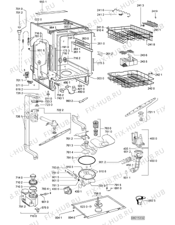 Схема №2 DW110W (F092263) с изображением Руководство для электропосудомоечной машины Indesit C00360974