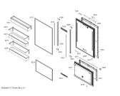 Схема №4 RW414260 с изображением Амортизатор для холодильной камеры Bosch 00607681