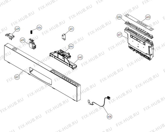 Взрыв-схема посудомоечной машины Gorenje DFUD142 US   -SS BiH #DFUD142-DSS (900001216, DW20.3) - Схема узла 06