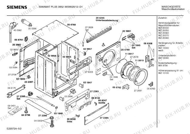 Схема №4 WIKDD01FF DE DIETRICH LW6694F13 с изображением Кронштейн для стиральной машины Bosch 00031842