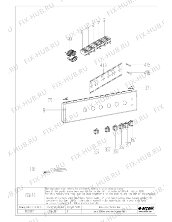 Схема №6 CS 46000 (7715288301) с изображением Провод для плиты (духовки) Beko 560900349