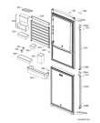 Схема №1 RCB6336BKX с изображением Корпусная деталь для холодильника Aeg 2610007334