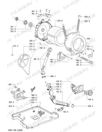 Схема №2 MAF 8018 AW с изображением Клавиша Whirlpool 481241029555