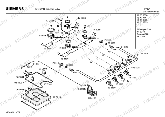 Взрыв-схема плиты (духовки) Siemens HM12320NL Siemens - Схема узла 05