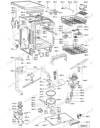 Схема №2 ADP 6836 IXM с изображением Обшивка для посудомойки Whirlpool 481245373265