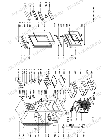 Схема №1 ARC 6650/AL с изображением Панель управления для холодильника Whirlpool 481245228563